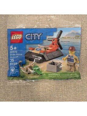 LEGO City 30570 Wildlife Rescue Hovercraft 35 pcs Polybag Set New Sealed